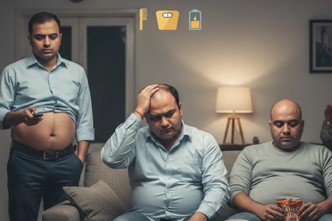 Indian Men in 30s Going bald, gaining weight, losing energy