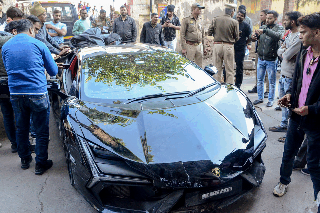 Kanpur Lamborghini Accident
