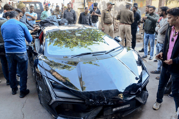 Kanpur Lamborghini Accident