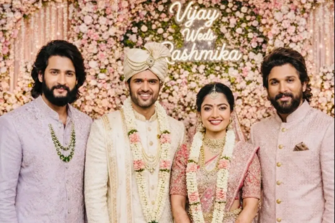 Rashmika Mandanna Vijay Deverakonda are married, viral photo with Allu Arjun and Mahesh Babu is fake