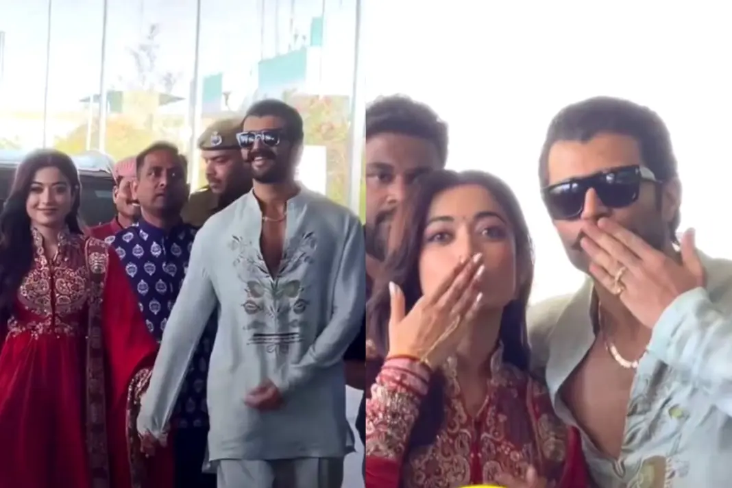 Rashmika Mandanna and Vijay Deverakonda first public appearance after wedding