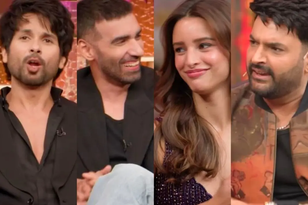 The Great Indian Kapil Show Season 4 - O Romeo Shahid Kapoor reacts after Kapil Sharma teases Triptii Dimri and Avinash Tiwary