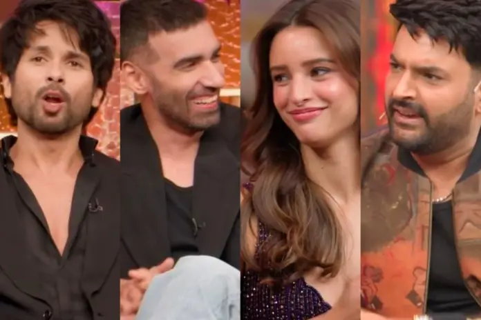 The Great Indian Kapil Show Season 4 - O Romeo Shahid Kapoor reacts after Kapil Sharma teases Triptii Dimri and Avinash Tiwary