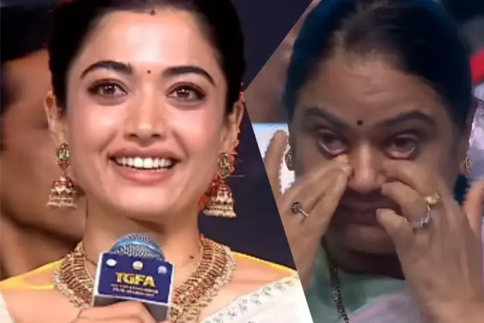 Rashmika Mandanna Viral Video speech at Telangana Awards