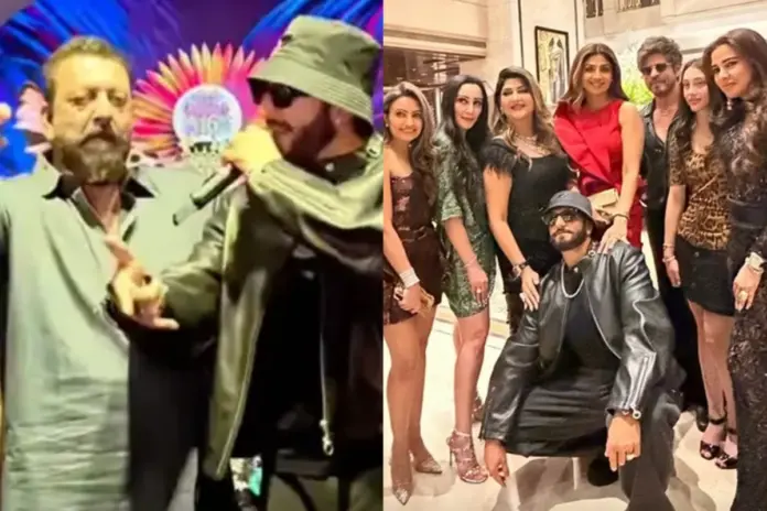 Shah Rukh Khan and Dhurandhar 2 actor Ranveer Singh at BJP leader Mohit Kamboj daughter birthday bash