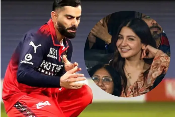 Virat Kohli misses easy catch at RCB vs SRH IPL 2026 mtch, Anushka Sharma laughs