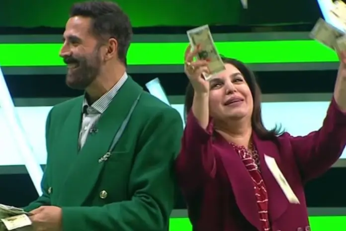 Akshay Kumar and Farah Khan Wheel of Fortune