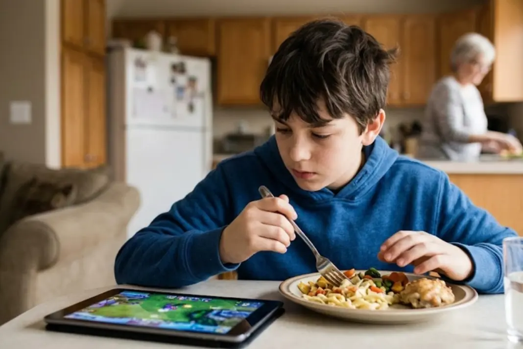Are Kids Aged 10–13 Developing Fatty Liver From Eating With Screens