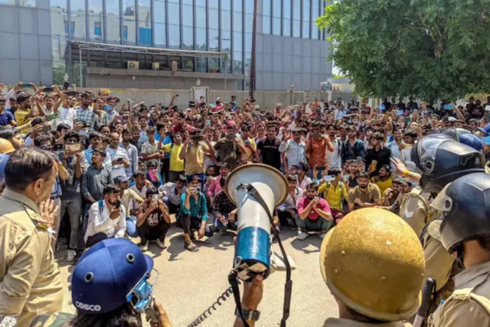 Noida- Protest