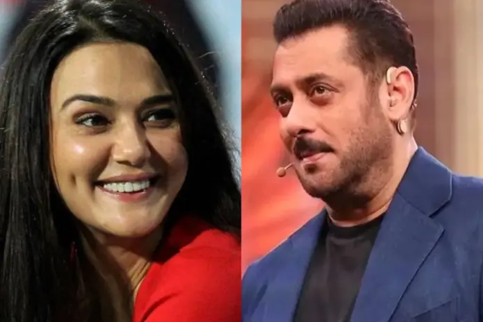 Preity Zinta and Salman Khan