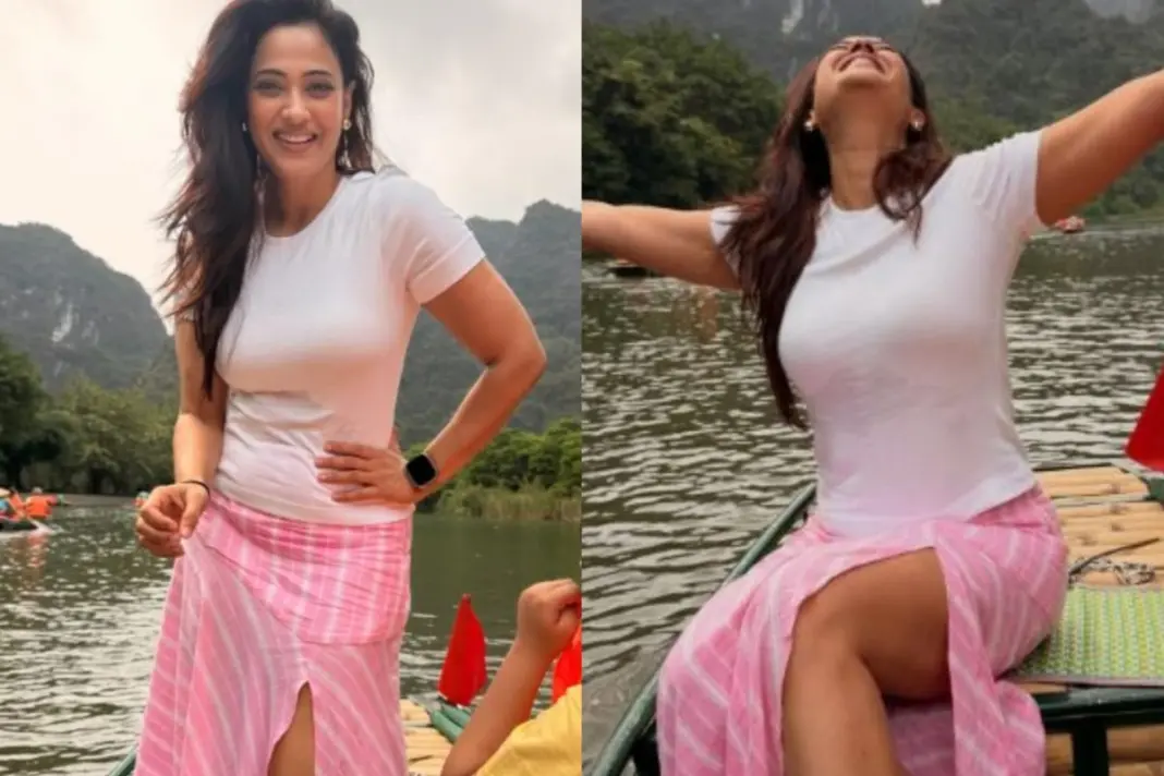 Shweta Tiwari Enjoys Vacation In Scenic Valleys, Kisses THIS Person On Cheek, Photos Inside!