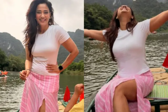 Shweta Tiwari Enjoys Vacation In Scenic Valleys, Kisses THIS Person On Cheek, Photos Inside!