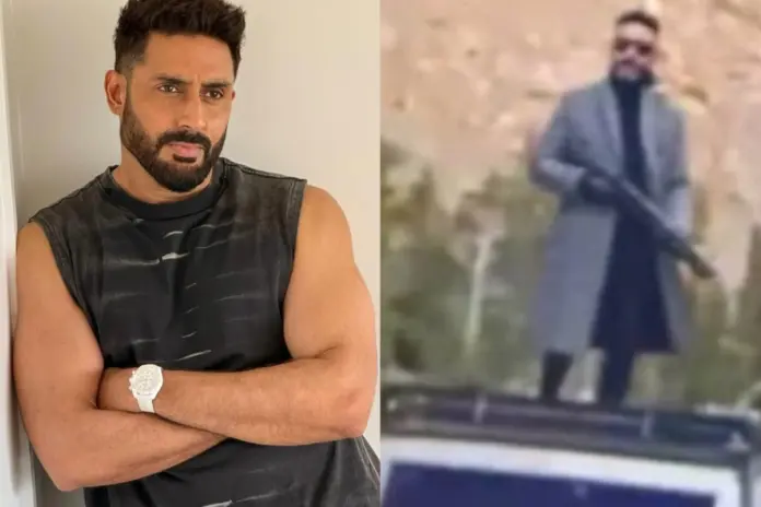 Abhishek Bachchan leaked pics from king shoot fake