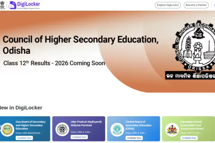 CHSE -Odisha- 12th- Result -2026