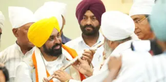 CM Bhagwant Singh Mann Pays Obeisance at Gurdwara Mastuana Sahib during Shukrana Yatra CM Bhagwant Mann