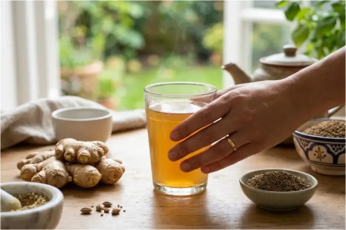 Ginger Ajwain Drink for High Uric Acid Causing Joint Pain