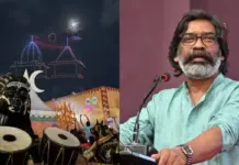 Jharkhand News: Hundreds Of Drones Illuminate Deoghar Sky, Recreate Baba Baidyanath Under Hemant Soren’s Leadership Jharkhand- News