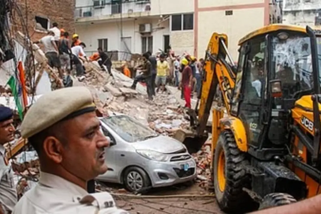 Satya -Niketan- Building -Collapse