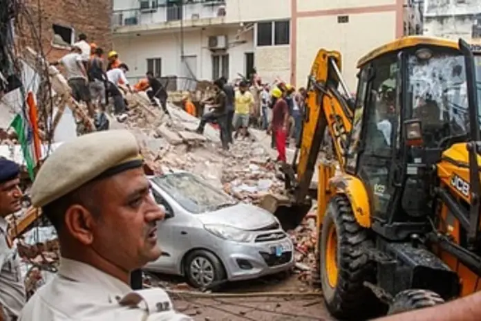 Satya -Niketan- Building -Collapse